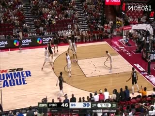 NBA夏季联赛 开拓者VS勇士 20250712